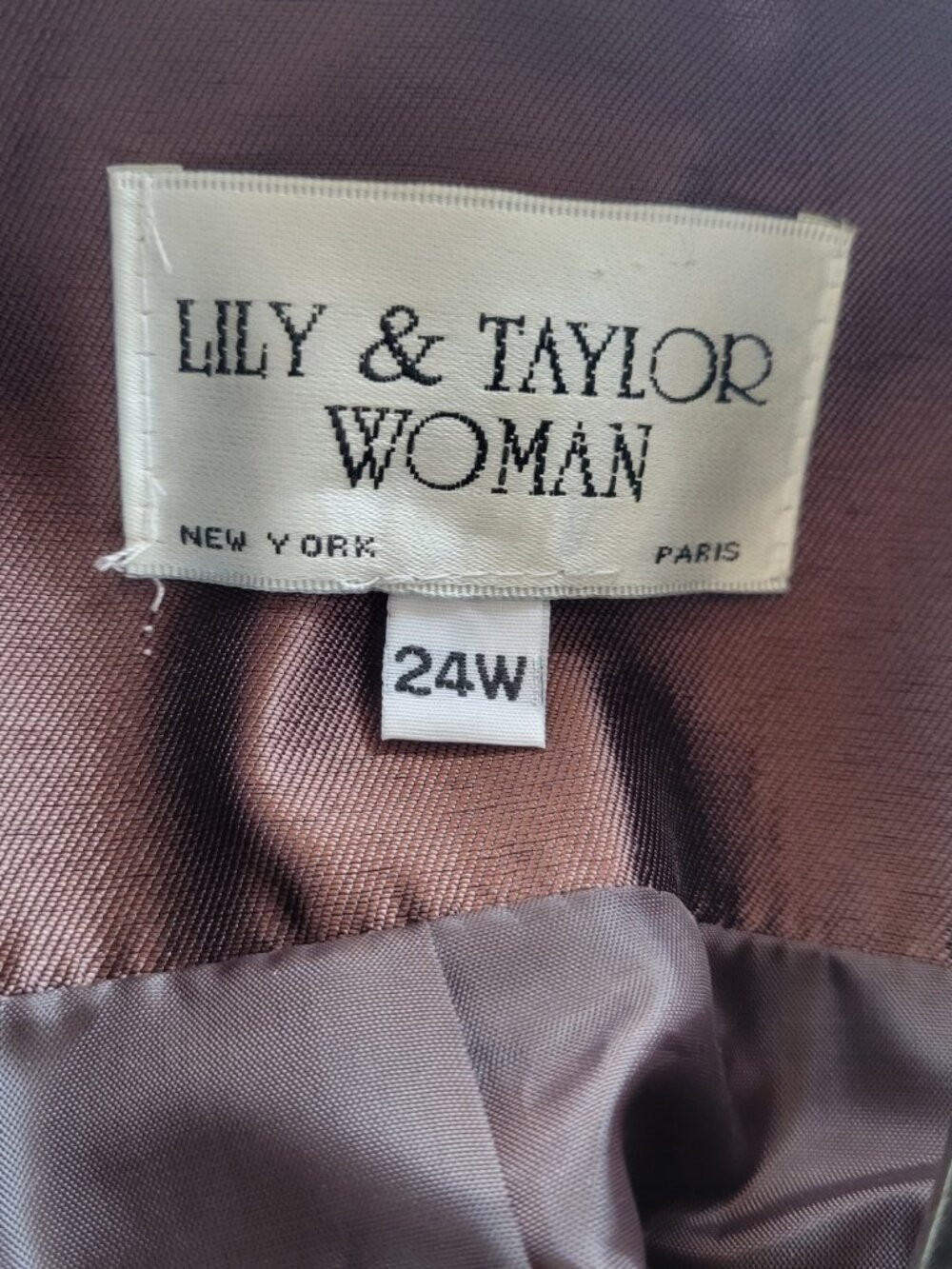 Vintage Lily & Taylor New York Paris Jacket 24W Colorblock Evening Blazer - Picture 14 of 15